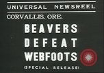 Image College Football Game Corvallis Oregon USA, 1936, de la seconde 7 séquences d'archives historiques vidéo 65675060576