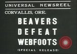 Image College Football Game Corvallis Oregon USA, 1936, de la seconde 8 séquences d'archives historiques vidéo 65675060576
