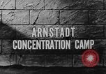 Standbild Arnstadt Konzentrationslager Espenfeld in der Nähe von Arnstadt Deutschland, 1945, aus Sekunde 5 historischem Filmmaterial Videoclip 65675060579