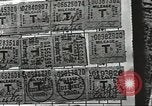 Image ration de contrefaçon de timbres United States USA, 1943, de la seconde 7 séquences d'archives historiques vidéo 65675060589