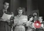 Image of Famous Hollywood personalities prepare for broadcast Hollywood Los Angeles California USA, 1943, second 7 stock footage video 65675060595