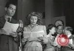 Image of Famous Hollywood personalities prepare for broadcast Hollywood Los Angeles California USA, 1943, second 8 stock footage video 65675060595