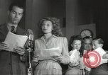 Image of Famous Hollywood personalities prepare for broadcast Hollywood Los Angeles California USA, 1943, second 10 stock footage video 65675060595