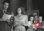 Image of Famous Hollywood personalities prepare for broadcast Hollywood Los Angeles California USA, 1943, second 11 stock footage video 65675060595