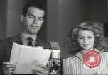 Image of Famous Hollywood personalities prepare for broadcast Hollywood Los Angeles California USA, 1943, second 21 stock footage video 65675060595