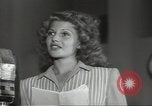 Image of Famous Hollywood personalities prepare for broadcast Hollywood Los Angeles California USA, 1943, second 36 stock footage video 65675060595