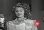 Image of Famous Hollywood personalities prepare for broadcast Hollywood Los Angeles California USA, 1943, second 39 stock footage video 65675060595