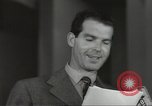 Image of Famous Hollywood personalities prepare for broadcast Hollywood Los Angeles California USA, 1943, second 47 stock footage video 65675060595