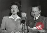Image of Famous Hollywood personalities prepare for broadcast Hollywood Los Angeles California USA, 1943, second 61 stock footage video 65675060595