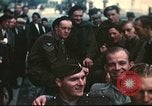 Image of Allied flyers escaped from Swiss internment Ambilly France, 1944, second 17 stock footage video 65675060613