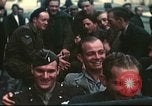 Image of Allied flyers escaped from Swiss internment Ambilly France, 1944, second 23 stock footage video 65675060613