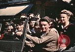 Image of American soldiers with local girls Lyon France, 1944, second 21 stock footage video 65675060621