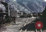 Image of railroad station Sicily Italy, 1943, second 18 stock footage video 65675060641