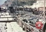 Image of railroad station Sicily Italy, 1943, second 39 stock footage video 65675060641