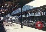 Image of railroad station Sicily Italy, 1943, second 42 stock footage video 65675060641