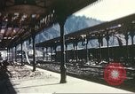 Image of railroad station Sicily Italy, 1943, second 45 stock footage video 65675060641