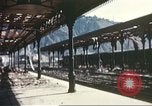 Image of railroad station Sicily Italy, 1943, second 46 stock footage video 65675060641