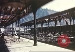 Image of railroad station Sicily Italy, 1943, second 47 stock footage video 65675060641