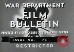 Standbild Die Ausbildung von neuen US-Rekruten Zweiten Weltkrieg United States USA, 1943, aus Sekunde 6 historischem Filmmaterial Videoclip 65675060677