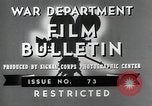 Standbild Die Ausbildung von neuen US-Rekruten Zweiten Weltkrieg United States USA, 1943, aus Sekunde 7 historischem Filmmaterial Videoclip 65675060677