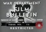 Standbild Die Ausbildung von neuen US-Rekruten Zweiten Weltkrieg United States USA, 1943, aus Sekunde 8 historischem Filmmaterial Videoclip 65675060677