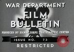 Standbild Die Ausbildung von neuen US-Rekruten Zweiten Weltkrieg United States USA, 1943, aus Sekunde 9 historischem Filmmaterial Videoclip 65675060677