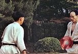 Standbild Judo Übung Japan, 1946, aus Sekunde 50 historischem Filmmaterial Videoclip 65675060737
