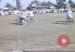 Standbild Fahrrad Polo am Fort Stotsenburg Philippinen Philippinen, 1941, aus Sekunde 62 historischem Filmmaterial Videoclip 65675060828