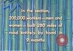 Standbild Burma Road China, 1941, aus Sekunde 57 historischem Filmmaterial Videoclip 65675060841