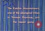 Standbild Katchin Bergsteiger Paoshan China, 1941, aus Sekunde 37 historischem Filmmaterial Videoclip 65675060843