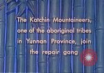 Standbild Katchin Bergsteiger Paoshan China, 1941, aus Sekunde 40 historischem Filmmaterial Videoclip 65675060843