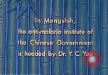 Standbild Arzt Yao und Rockefeller Institut Malaria Control in China während der W Mengshih China, 1941, aus Sekunde 51 historischem Filmmaterial Videoclip 65675060847