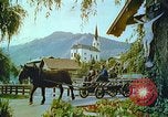 Image of Farmers using animals for transportation Europe, 1950, second 40 stock footage video 65675060860