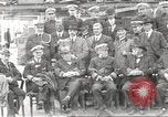 Image of Civilian businessmen and officials pose with Naval officers aboard ship Virginia United States USA, 1925, second 18 stock footage video 65675060899