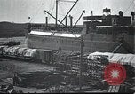 Image of US Army guarding supply ship in Siberia Soviet Russia World War 1 Siberia Soviet Union, 1918, second 5 stock footage video 65675060926