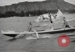 Image of  Waikiki Beach in Hawaii Honolulu Hawaii USA, 1941, second 20 stock footage video 65675060936