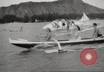Image of  Waikiki Beach in Hawaii Honolulu Hawaii USA, 1941, second 21 stock footage video 65675060936