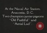 Image of carrier pigeons Washington DC USA, 1923, second 6 stock footage video 65675060986