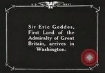 Image of British Navy officers visit US Naval Academy Annapolis Maryland USA, 1918, second 14 stock footage video 65675060987