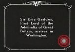 Image of British Navy officers visit US Naval Academy Annapolis Maryland USA, 1918, second 18 stock footage video 65675060987