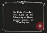 Image of British Navy officers visit US Naval Academy Annapolis Maryland USA, 1918, second 19 stock footage video 65675060987