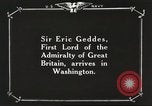 Image of British Navy officers visit US Naval Academy Annapolis Maryland USA, 1918, second 20 stock footage video 65675060987