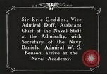 Image of British Navy officers visit US Naval Academy Annapolis Maryland USA, 1918, second 46 stock footage video 65675060987