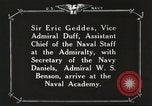 Image of British Navy officers visit US Naval Academy Annapolis Maryland USA, 1918, second 48 stock footage video 65675060987