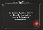 Image of Sir Eric Geddes views U.S. Naval Academy parade Annapolis Maryland USA, 1918, second 4 stock footage video 65675060989