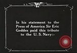 Image of Sir Eric Geddes and Admiral Duff Annapolis Maryland USA, 1918, second 10 stock footage video 65675060990