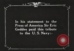 Image of Sir Eric Geddes and Admiral Duff Annapolis Maryland USA, 1918, second 11 stock footage video 65675060990