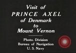Image of Prince Axel of Denmark visits Washington DC Alexandria Virginia USA, 1918, second 3 stock footage video 65675060991