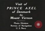 Image of Prince Axel of Denmark visits Washington DC Alexandria Virginia USA, 1918, second 4 stock footage video 65675060991