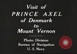 Image of Prince Axel of Denmark visits Washington DC Alexandria Virginia USA, 1918, second 9 stock footage video 65675060991